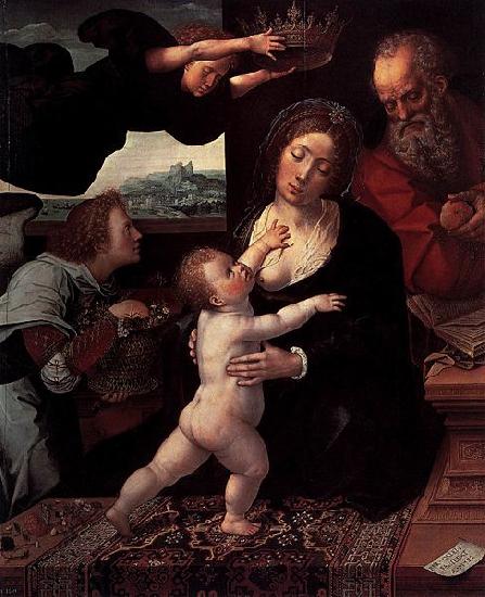 Bernard van orley Holy Family oil painting picture